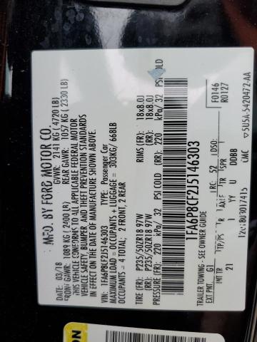 2018 Ford Mustang Gt VIN: 1FA6P8CF2J5146303 Lot: 56701054