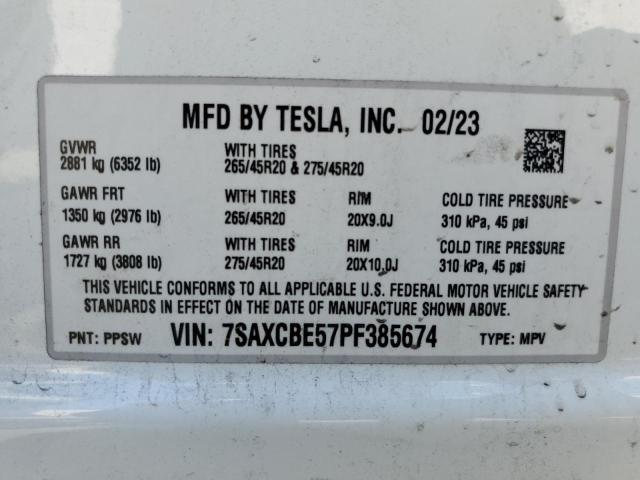 7SAXCBE57PF385674 Tesla Model X  12