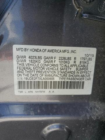 19UDE2F7XLA000655 Acura ILX PREMIU 12