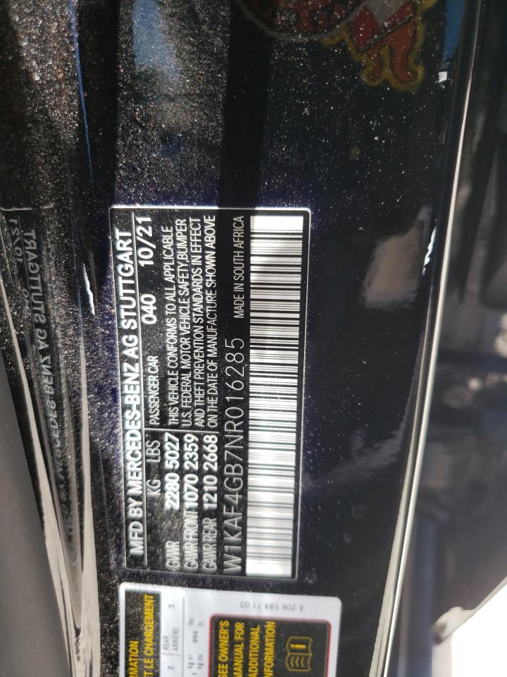 W1KAF4GB7NR016285 2022 Mercedes-Benz C 300