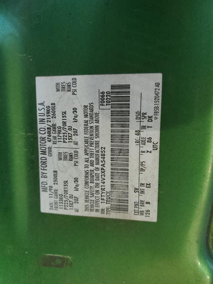 1FTYR14V3XPA54852 1999 Ford Ranger Super Cab