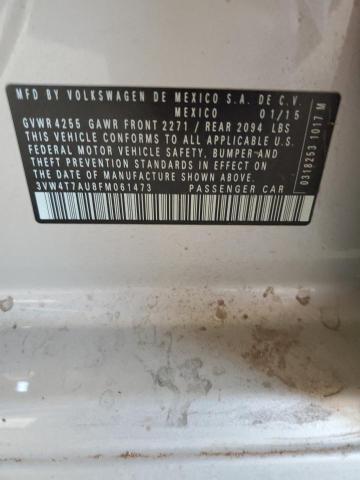 2015 Volkswagen Gti VIN: 3VW4T7AU8FM061473 Lot: 53521854