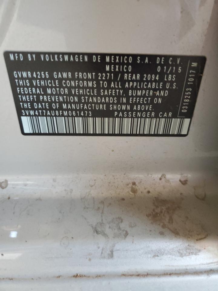 3VW4T7AU8FM061473 2015 Volkswagen Gti