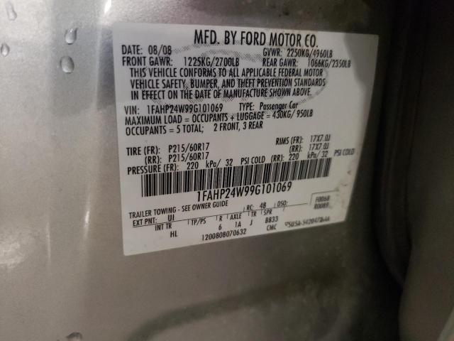 2009 Ford Taurus Sel VIN: 1FAHP24W99G101069 Lot: 57052574