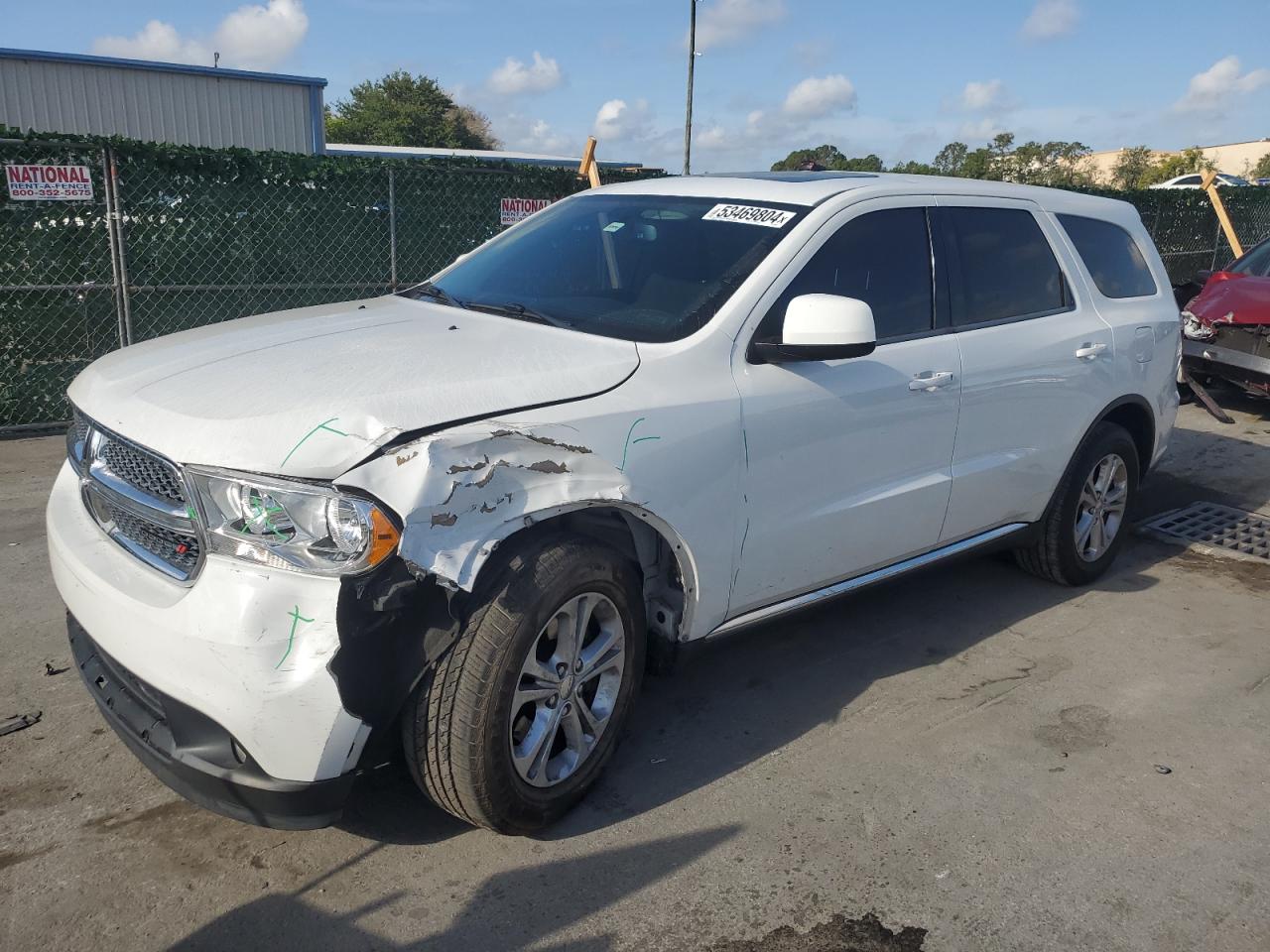 1C4RDHAG3DC608265 2013 Dodge Durango Sxt