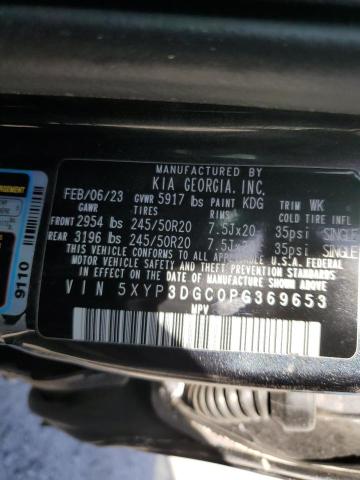 2023 Kia Telluride Ex VIN: 5XYP3DGC0PG369653 Lot: 56044884