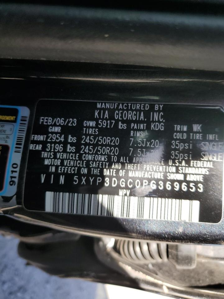 5XYP3DGC0PG369653 2023 Kia Telluride Ex