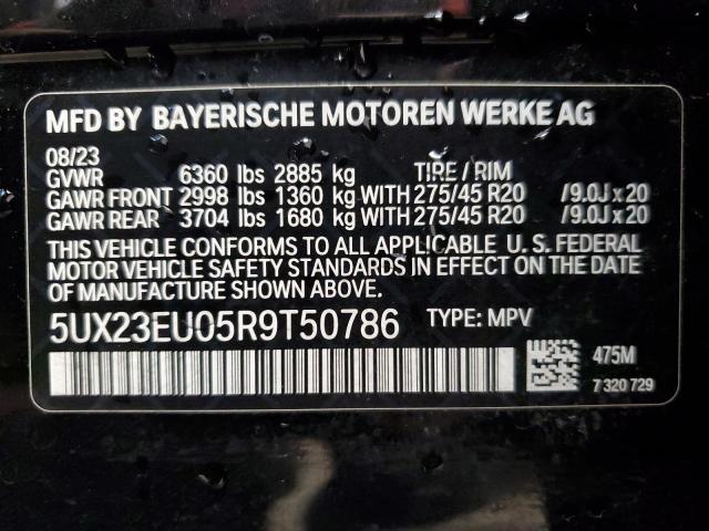 2024 BMW X5 xDrive40I VIN: 5UX23EU05R9T50786 Lot: 54092994