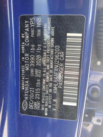 2022 Hyundai Elantra N Line VIN: KMHLR4AFXNU296203 Lot: 53208744