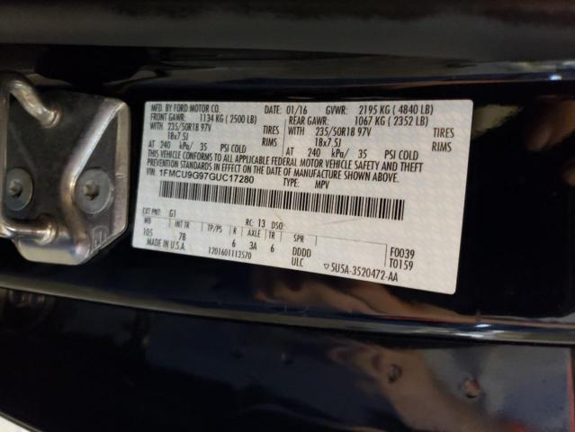 2016 Ford Escape Se VIN: 1FMCU9G97GUC17280 Lot: 54701144