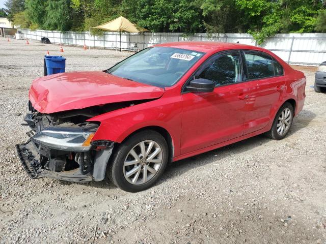 Lot #2533106107 2015 VOLKSWAGEN JETTA SE salvage car