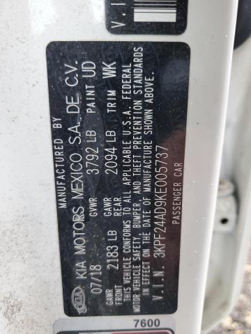 2019 Kia Forte Fe VIN: 3KPF24AD9KE005737 Lot: 55342254