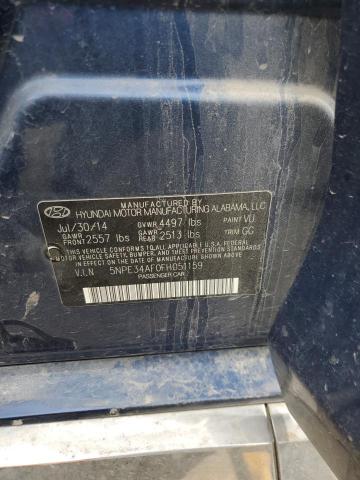 2015 HYUNDAI SONATA SPO - 5NPE34AF0FH051159