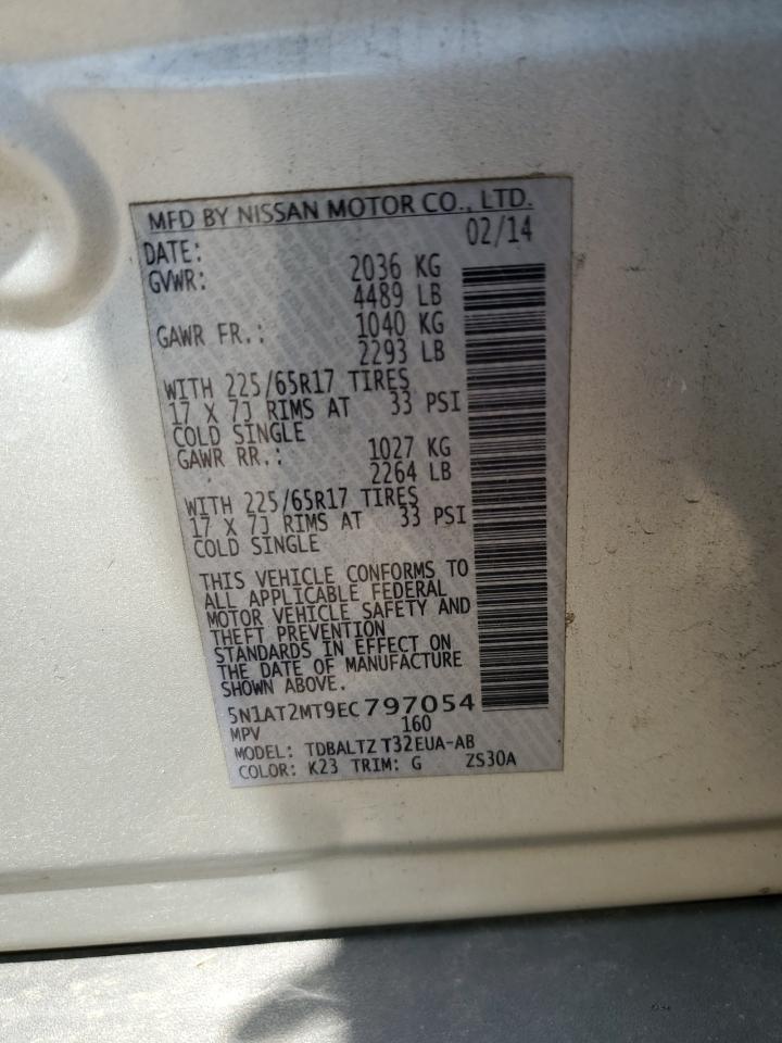 5N1AT2MT9EC797054 2014 Nissan Rogue S