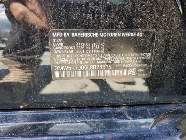 VIN 3MW5R7J05L8B24615 2020 BMW 3 Series, 330XI no.12