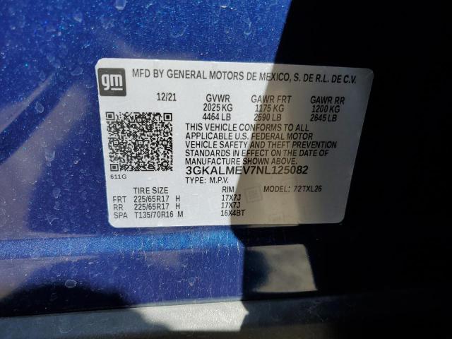 2022 GMC Terrain Sle VIN: 3GKALMEV7NL125082 Lot: 54199044