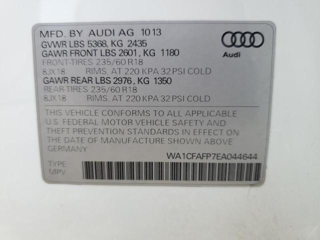 2014 Audi Q5 Premium VIN: WA1CFAFP7EA044644 Lot: 56038834
