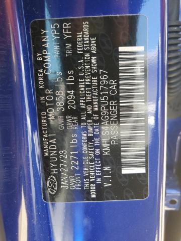 2023 Hyundai Elantra Sel VIN: KMHLS4AG9PU517967 Lot: 55343724