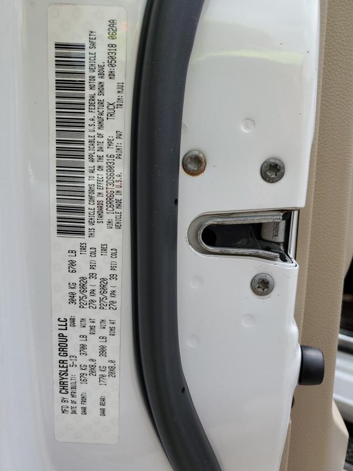 1C6RR6GT3DS680316 2013 Ram 1500 Slt