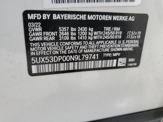 5UX53DP00N9L79741 2022 BMW X3 - Image 12