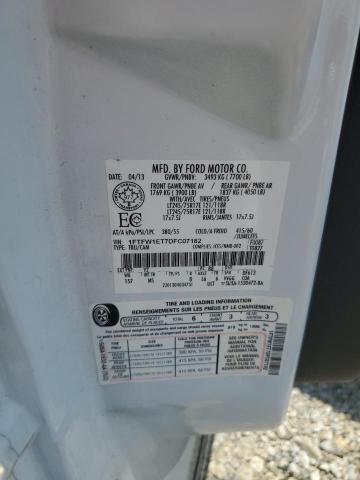 2013 Ford F150 Supercrew VIN: 1FTFW1ET7DFC07182 Lot: 55656494