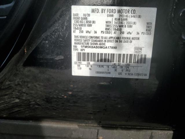 2021 Ford Explorer Police Interceptor VIN: 1FM5K8AB0MGA17890 Lot: 55291344