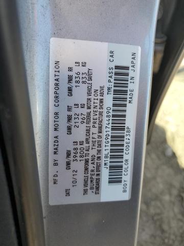 2013 Mazda 3 I VIN: JM1BL1TG9D1744890 Lot: 54910924