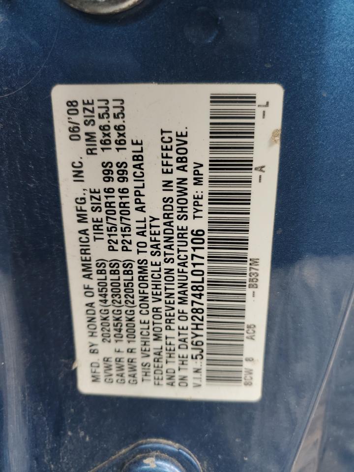 5J6YH28748L017106 2008 Honda Element Ex