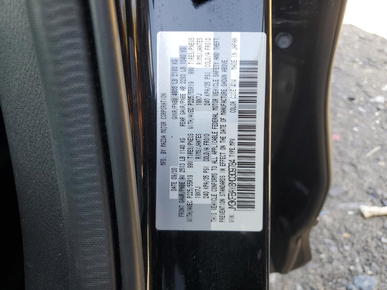 JM3KFBAY8M0309784 2021 Mazda Cx-5 Grand Touring Reserve