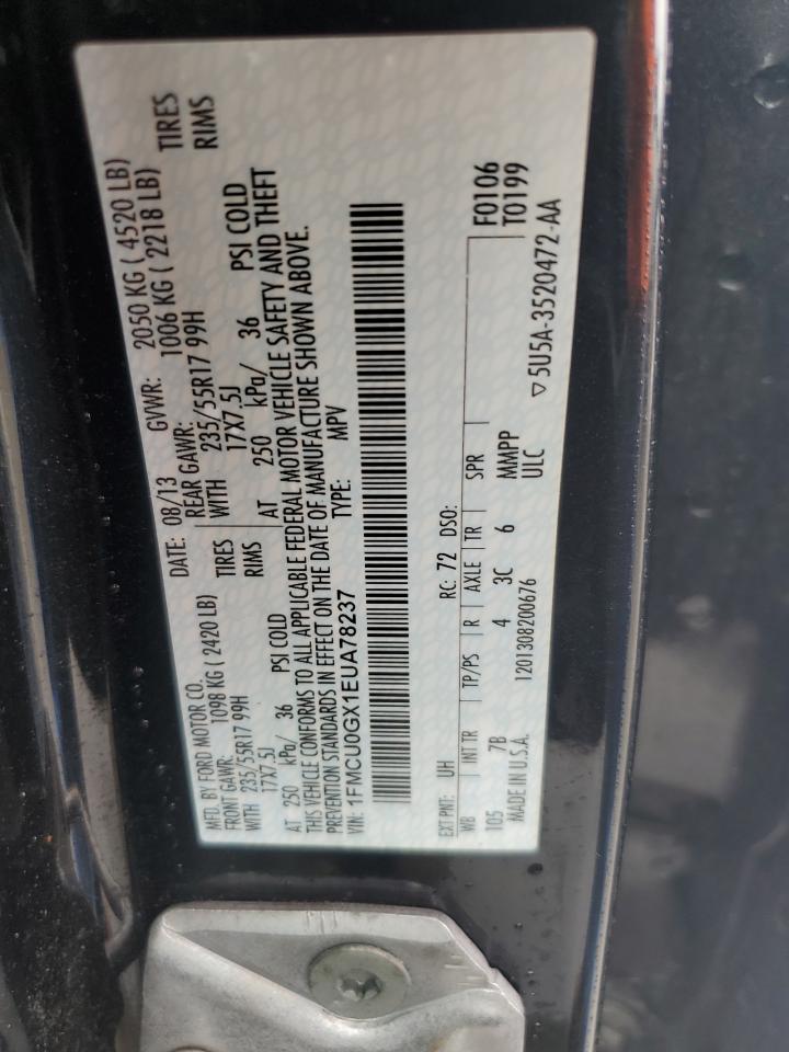 1FMCU0GX1EUA78237 2014 Ford Escape Se