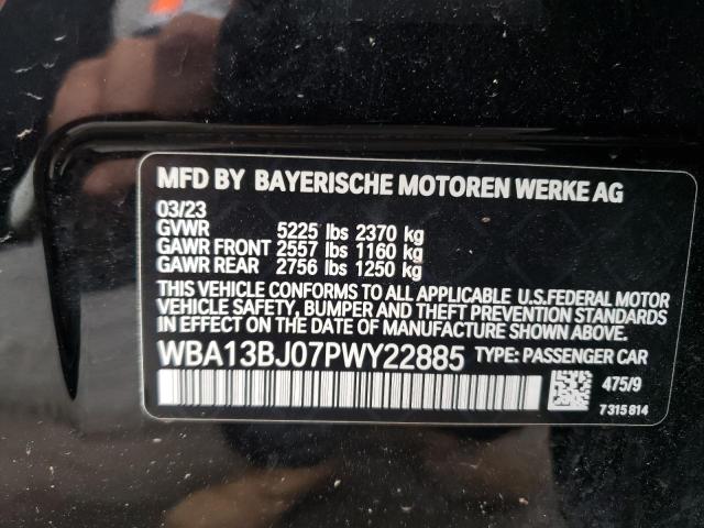 2023 BMW 530 Xi VIN: WBA13BJ07PWY22885 Lot: 53819064