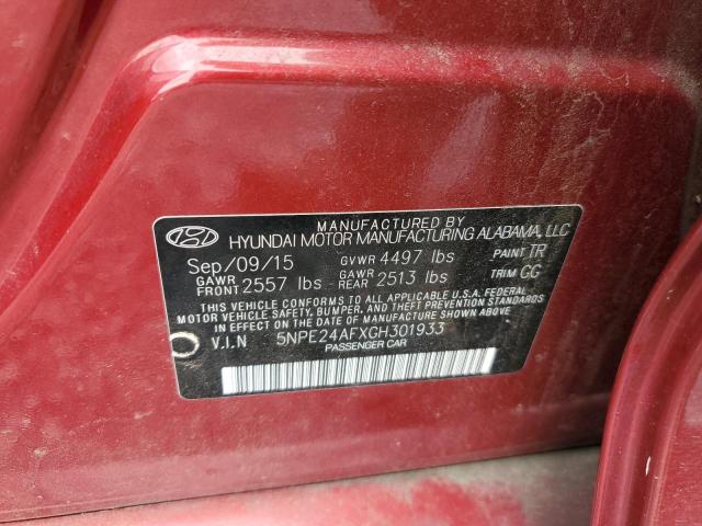 2016 Hyundai Sonata Se VIN: 5NPE24AFXGH301933 Lot: 52668244