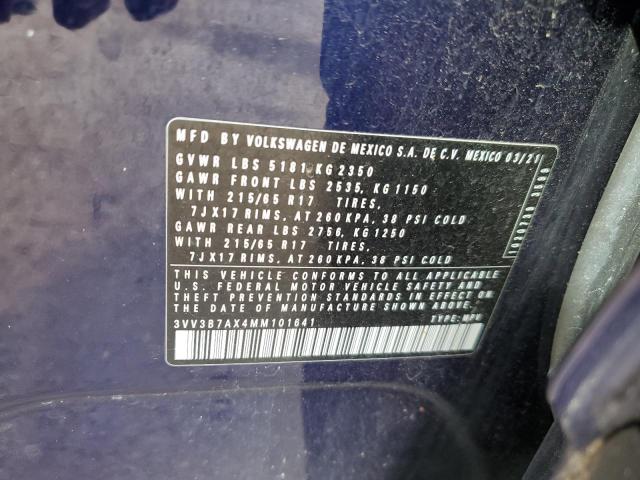 2021 VOLKSWAGEN TIGUAN SE - 3VV3B7AX4MM101641