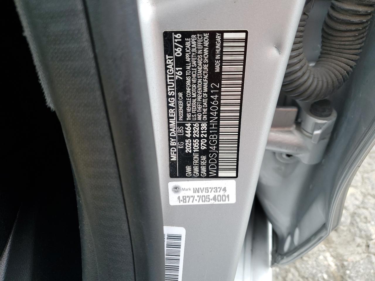 WDDSJ4GB1HN406412 2017 Mercedes-Benz Cla 250 4Matic