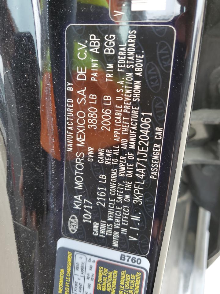 3KPFL4A71JE204061 2018 Kia Forte Lx