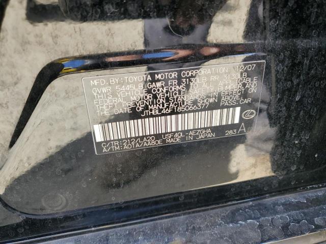 2008 Lexus Ls 460 VIN: JTHBL46F185066377 Lot: 56151534