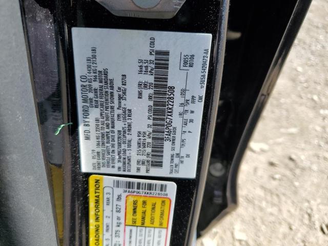 VIN 3FA6P0G7XKR228508 2019 Ford Fusion, S no.12