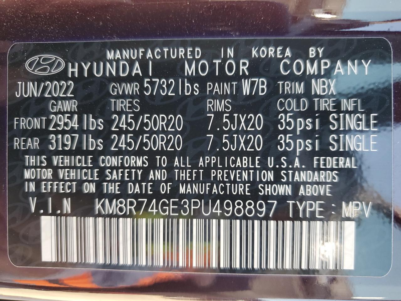 KM8R74GE3PU498897 2023 Hyundai Palisade Calligraphy