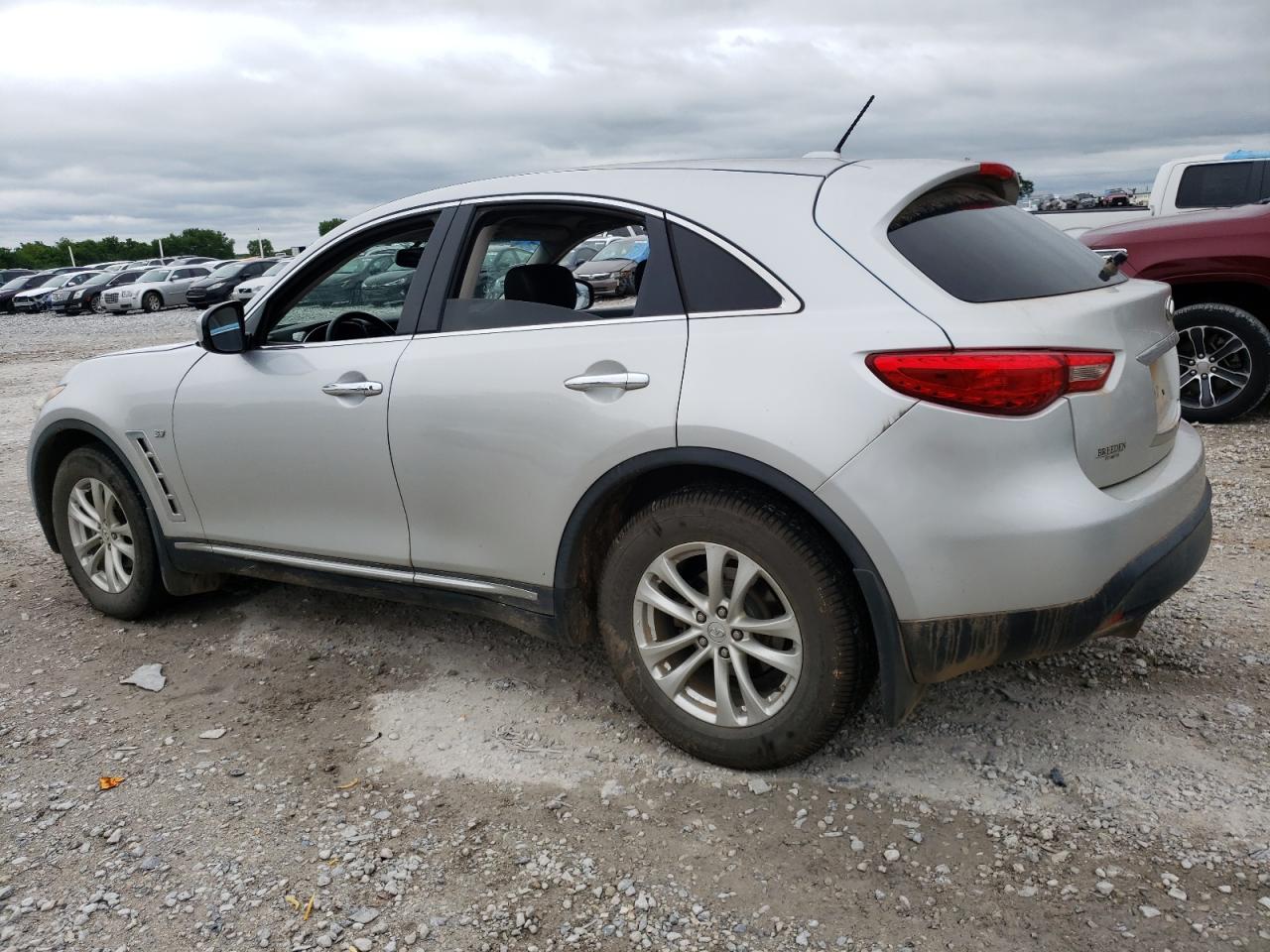 INFINITI QX70 2014 silver 4dr spor gas JN8CS1MU4EM451236 photo #3