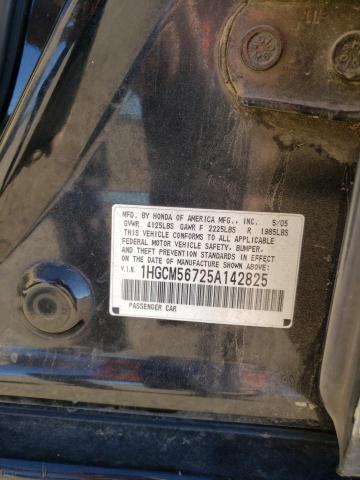 1HGCM56725A142825 2005 Honda Accord Ex