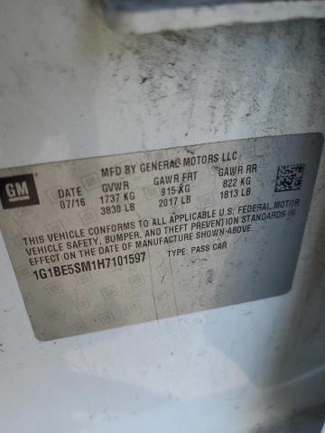 2017 CHEVROLET CRUZE LT - 1G1BE5SM1H7101597