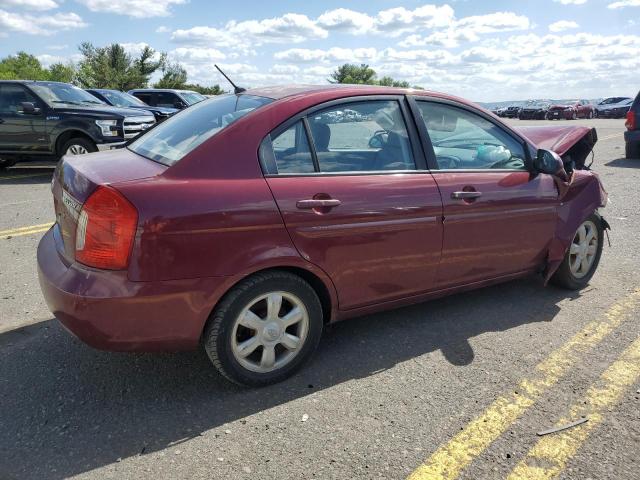 HYUNDAI ACCENT GLS 2006 maroon sedan 4d gas KMHCN46CX6U038341 photo #4