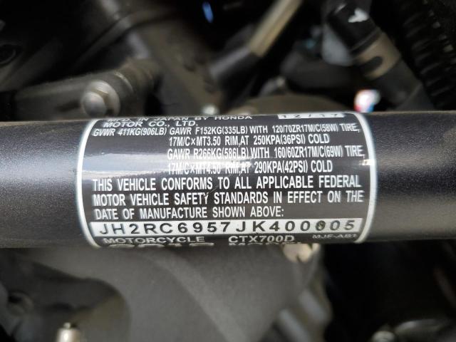 2018 HONDA CTX700 D JH2RC6957JK400005