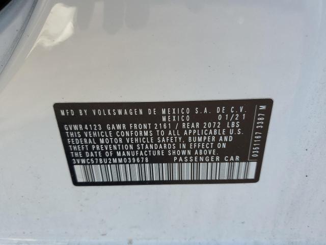 2021 Volkswagen Jetta S VIN: 3VWC57BU2MM039678 Lot: 54946294