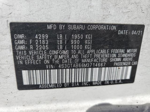 4S3GTAB66M3714667 Subaru Impreza  12