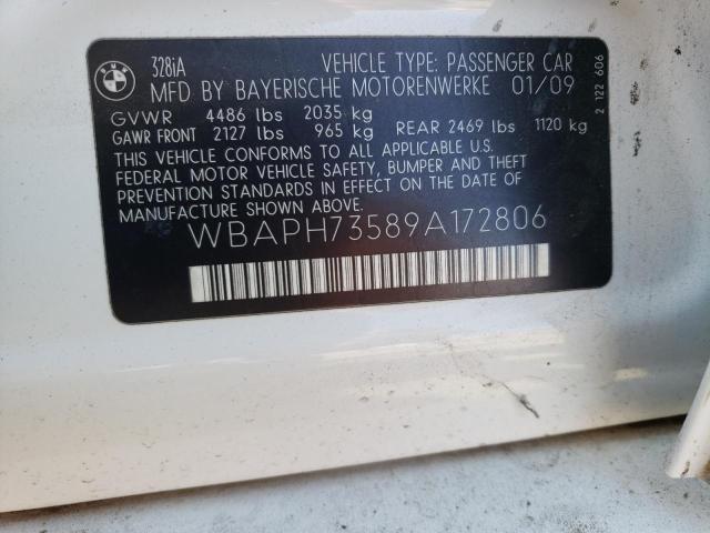 2009 BMW 328 I VIN: WBAPH73589A172806 Lot: 55366524