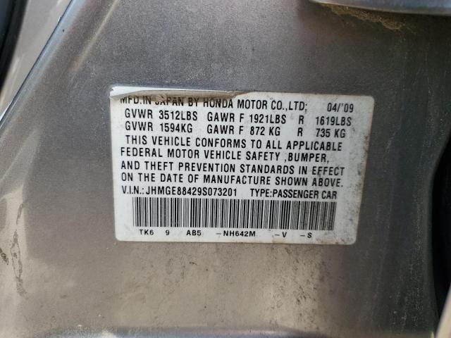 2009 Honda Fit Sport VIN: JHMGE88429S073201 Lot: 54638314