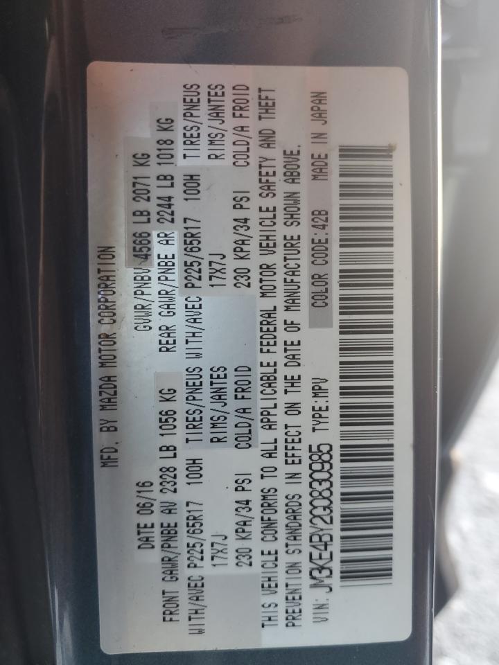 JM3KE4BY2G0830985 2016 Mazda Cx-5 Sport