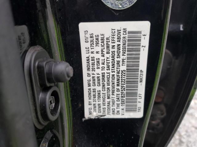 2015 HONDA CIVIC LX - 19XFB2F52FE227225