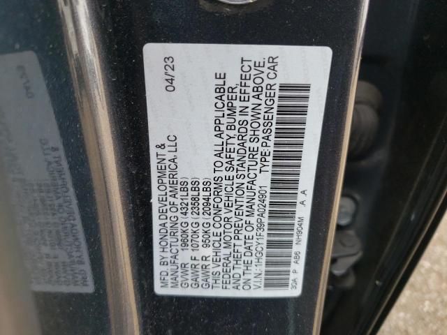 1HGCY1F39PA024901 Honda Accord EX 12